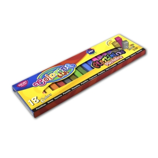 Детский пластилин для лепки и поделок COLORINO, 18 цветов, в т.ч.  золото, серебро