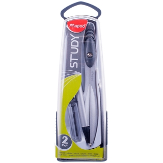 Циркуль Maped "Study" металлический, 120мм, + грифель 0,5мм, пластиковый футляр