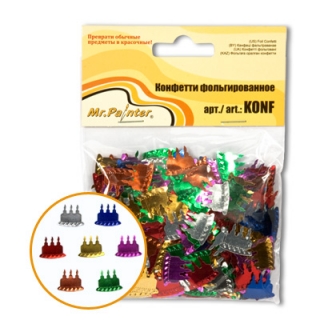 Конфетти фольгированное Mr.Painter "Торт"