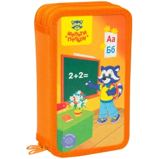 Пенал 2 отделения, 190*110 Мульти-Пульти "Приключения Енота", ламинация