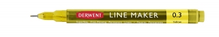 Набор капиллярных ручек Derwent Line Maker 6 штук (0.3мм разноцветные) в картонной упаковке
