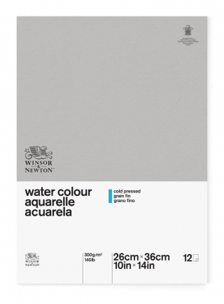 Альбом для акварели Winsor&Newton Classic 300г, 26*36см 12л Фин, склейка