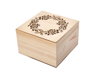 Заготовка Timberlicious для декорирования шкатулка вид 3 15х15см