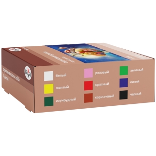 Краски акриловые декоративные Гамма "Хобби", 9 цветов, 20мл, картон. упак.