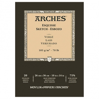 Блок для графики Arches Esquisse 105г/кв.м 26*36см 20л Верже склейка
