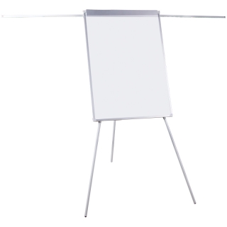 Флипчарт OfficeSpace, 70*100см, регулировка по высоте, два выдвиж. боков. держателя, полочка