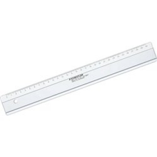 Линейка пластик 50 см, прозрачная