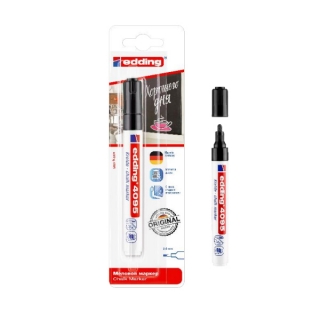Маркер меловой edding 4095 черный, 2-3мм, водная основа
