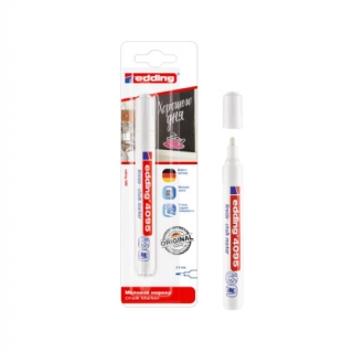 Маркер меловой edding 4095 белый, 2-3мм, водная основа