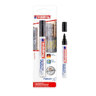 Глянцевый лаковый маркер чёрный edding 750