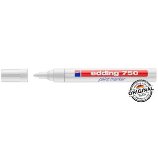 Глянцевый лаковый маркер белый Edding 750