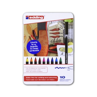 Набор фломастеров для рисования Edding 1300, 2 мм, 10 цветов, на водной основе