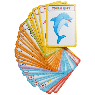 Развивающие карточки Мульти-Пульти "Учим цвета", 36шт., картон, европодвес