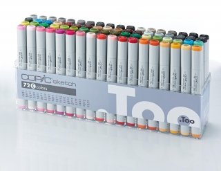 Набор маркеров Copic Sketch C 72 штуки в пластиковой упаковке