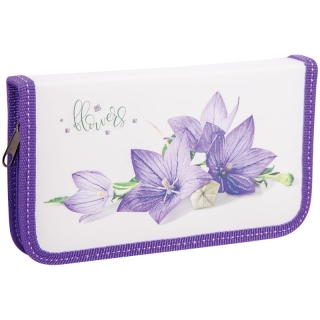 Пенал 1 отделение, 190*115 ArtSpace "Цветы", ламинация, конгрев, блестки