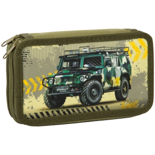 Пенал 2 отделения, 190*110 ArtSpace "Военная техника", ткань