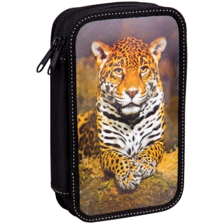 Пенал 2 отделения, 190*110 ArtSpace "Дикие кошки", ламинация