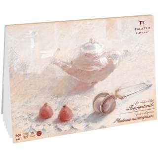 Планшет для акварели 18л. А4 Лилия Холдинг "Чайная пастораль", 200г/м2, склейка