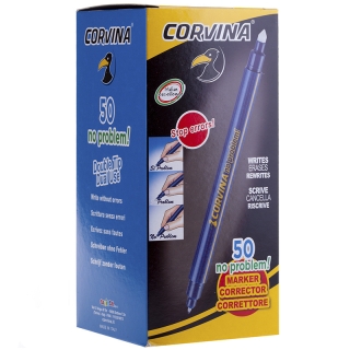 Ручка капиллярная стираемая Corvina "No Problem" синяя, 0,7мм