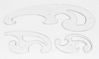 Набор лекал CENTRO, 3 предмета