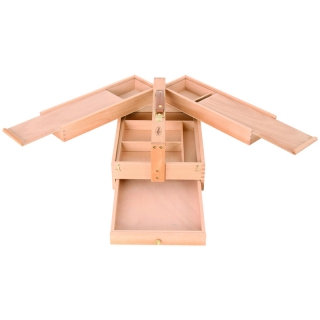 Ящик художника для кистей и красок Гамма "Московская палитра" 36*23,5*15см, бук