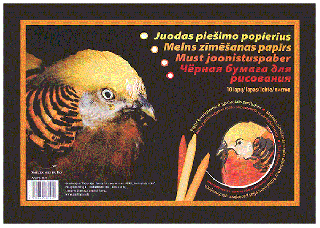 Альбом SM-LT Art Black Drawing Paper 120г/м2 A4 10 листов склейка по короткой стороне