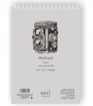 Скетчбук SM-LT Art Authentic Bristol 185г/м2 A4 50листов спираль по короткой стороне