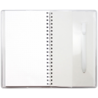 Блокнот А6 48л. на гребне ДПС "Снегири", ПВХ, с шариковой ручкой