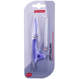 Циркуль Berlingo "Optimum+" металлический, с карандашом, 135мм, блистер