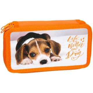 Пенал 3 отделения, 190*110 ArtSpace "Домашние питомцы", ткань