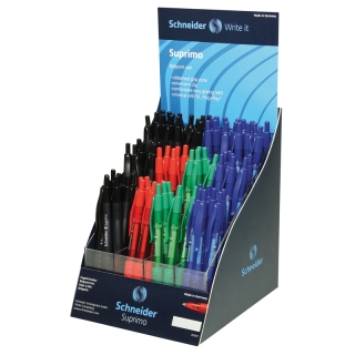 Ручка шариковая автоматическая Schneider "Suprimo" ассорти, 1,0мм, грип, дисплей