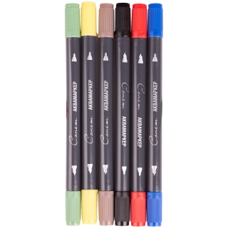 Набор аквамаркеров Сонет "Основные цвета", 6 цветов, картонная упаковка