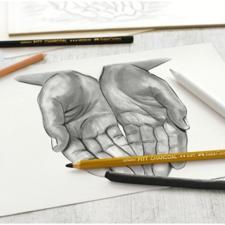 Набор угля и угольных карандашей Faber-Castell "Charcoal Sketch" 7 предметов