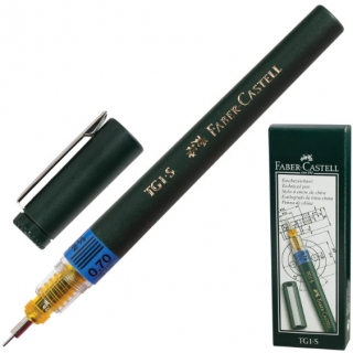 Рапидограф FABER-CASTELL "TG1-S", корпус темно-зеленый, линия 0,7 мм