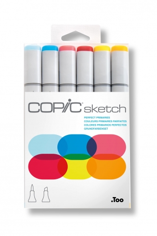 Набор маркеров Copic Sketch 6 штук в пластиковой упаковке