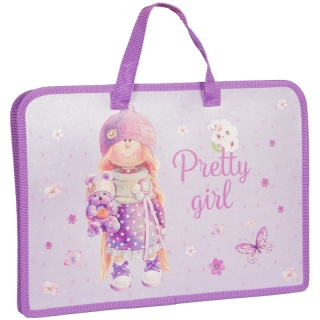 Папка с ручками А4 ArtSpace "Детские персонажи", пластик, 35мм