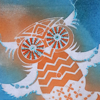 Трафарет-силуэт Marabu Сова 15х15 см