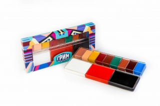 Аквагрим в наборе 12 цветов, палитра "Театральный грим №2" ФТК