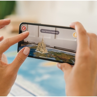 Карта "Мир" физическая Globen, 1:25 млн., 1200*780мм, интерактивная