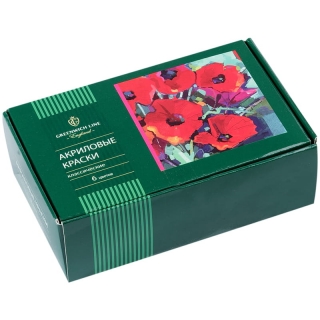 Краски акриловые Greenwich Line, 6 цветов по 20мл, картон