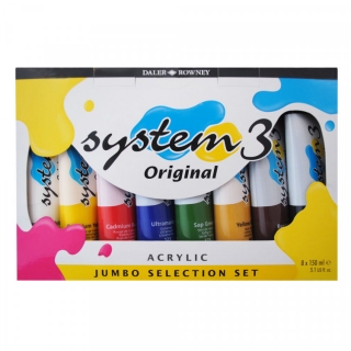 Набор акриловых красок Daler Rowney System 3 Jumbo Sel Set 8 x 150 мл