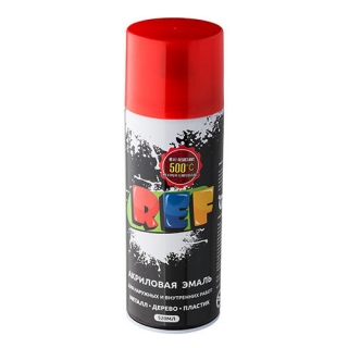 Краска спрей REF 1602 Универсальная термостойкая 500°С красная 520 мл