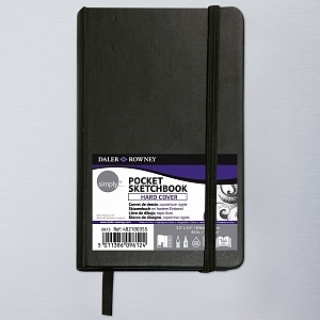 Скетчбук в дисплее Daler Rowney Simply, 3,5 x 5,5, 72 листа