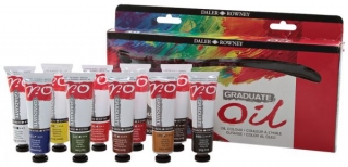 Набор масляных красок Daler Rowney Graduate Selection set, 10 x 38 мл