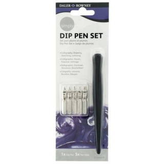 Набор для каллиграфии Daler Rowney Simply, с набором перьев