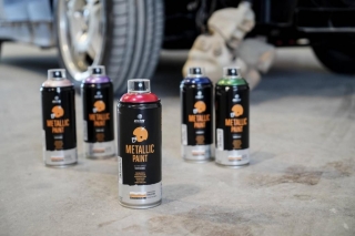 Аэрозольная краска с глянцевым эффектом металлик MTN PRO Metallic Paint для внутренних и наружных работ, 400 мл