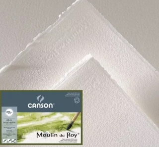 Бумага для акварели Canson Moulin du Roy 300г/кв.м, 29.7*42см,100% хлопок, Фин, 6 листов в упаковке
