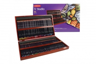 Набор цветных карандашей Derwent Studio, 72 цвета, в деревянной шкатулке