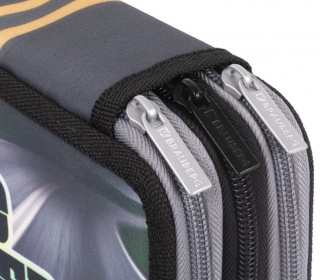 Пенал BRAUBERG, 3 отделения, полиэстер, 21х14 см, "Speed power", 270324