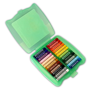 Пастель масляная большая Pentel в пластиковом боксе 24 цвета